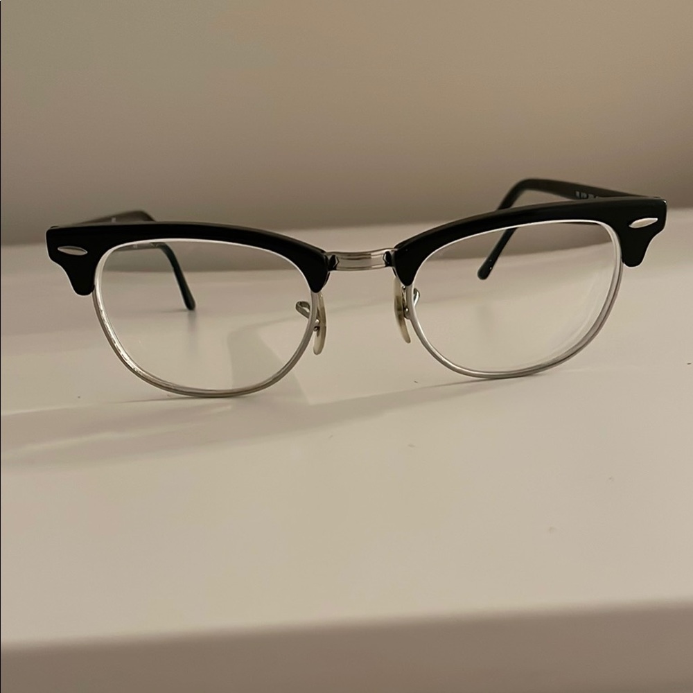 Ray-Ban RX5154 CLUBMASTER Black on Silver 49 21 140 Frame